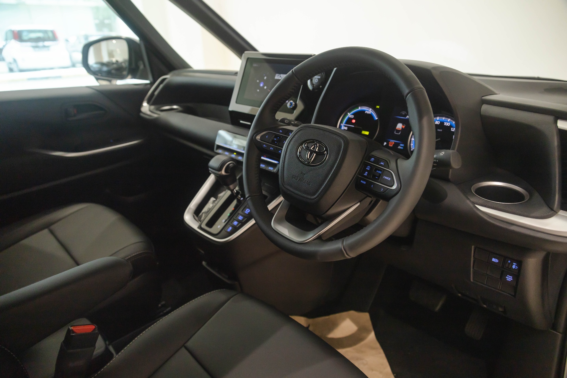 Toyota Voxy Hybrid — cockpit and dashboard
